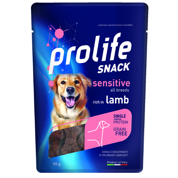 Prolife Snack Dog Adult Sensitive Grain Free 90 gr - Agnello