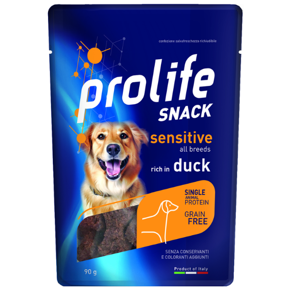 Prolife Snack Dog Adult Sensitive Grain Free 90 gr - Anatra