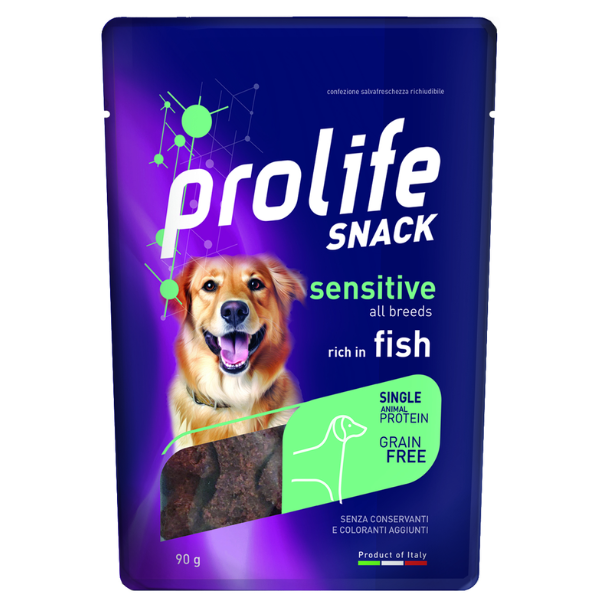 Prolife Snack Dog Adult Sensitive Grain Free 90 gr - Pesce