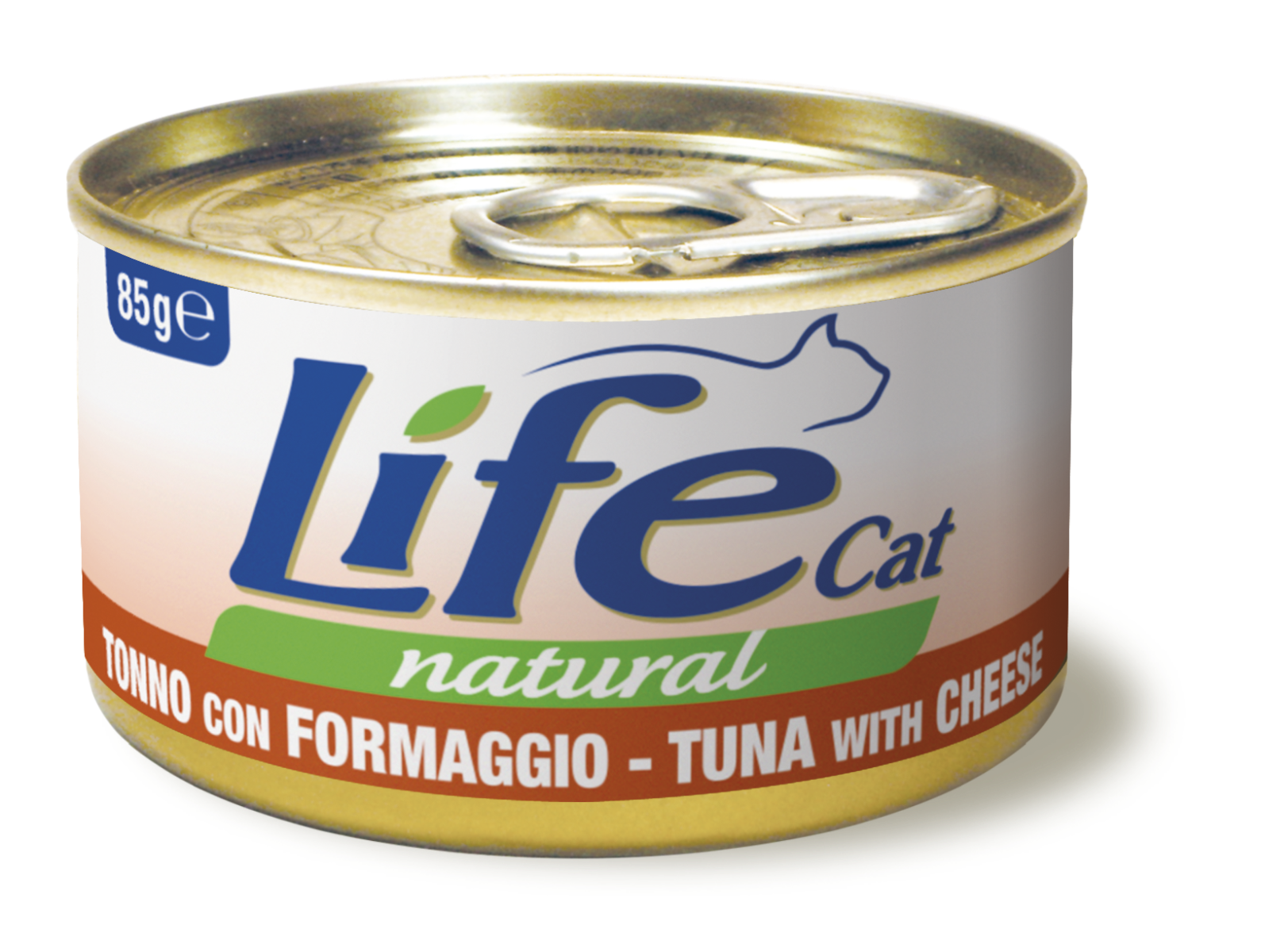 Life Cat Natural Lattine 85 gr - Tonno con Formaggio Confezione da 24 pezzi