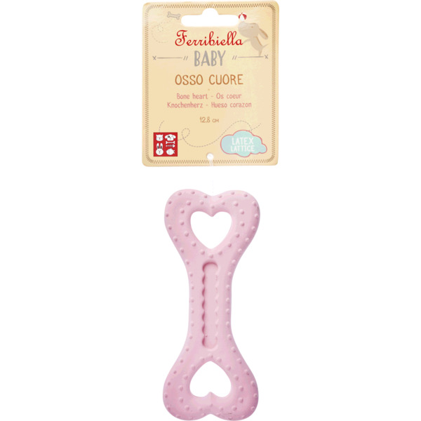 Baby Osso Cuore in Lattice Ferribiella - 12,8 cm