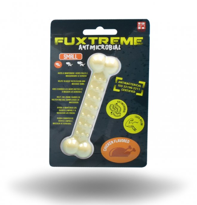 Fuxtreme Osso Antimicrobico Ferribiella - Pollo 15 cm - Giochi per cani - SPEDIZIONE GRATIS 1° ORDINE + scegli lo sconto BZR5 / BZR20