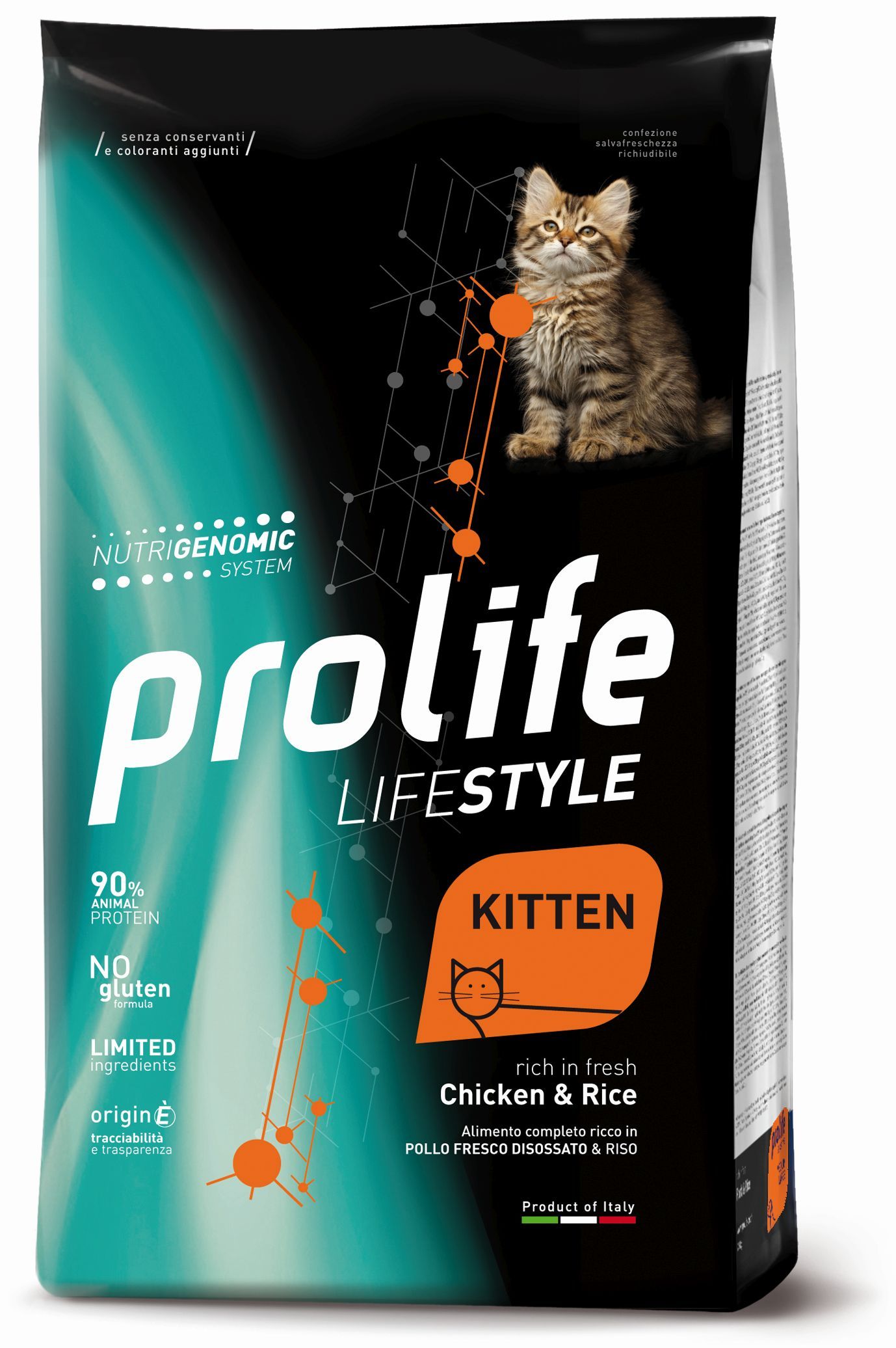 Prolife Lifestyle Gatto Kitten Pollo e Riso - 1,5 kg