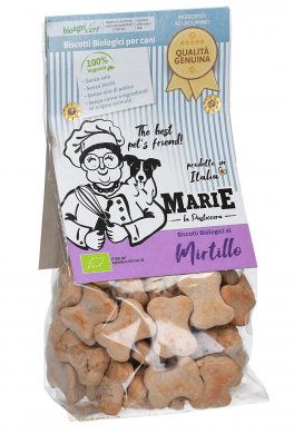 Marie Biscotti Biologici per Cani 210 gr - Mirtillo