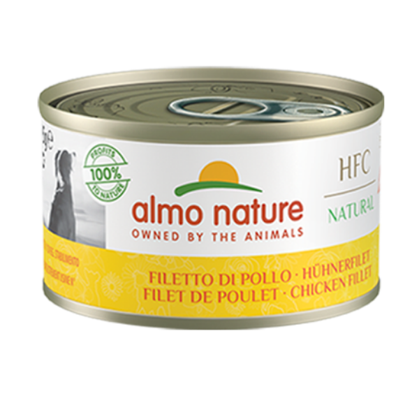 Almo Nature Dog Natural 95 gr - Filetto di Pollo Confezione da 6 pezzi