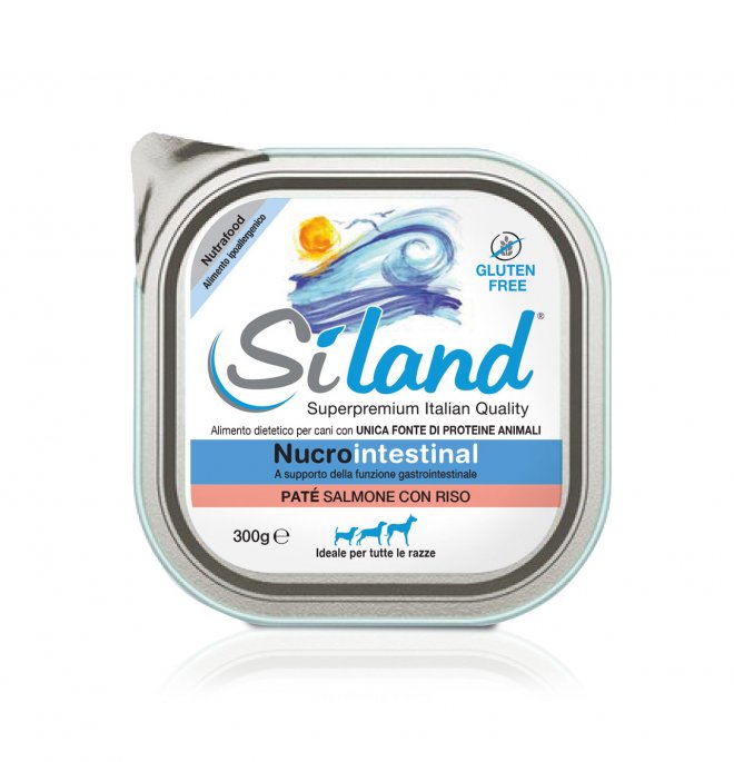 Siland Diet Nucrointestinal da 300 gr - Paté Salmone con riso Confezione da 6 pezzi