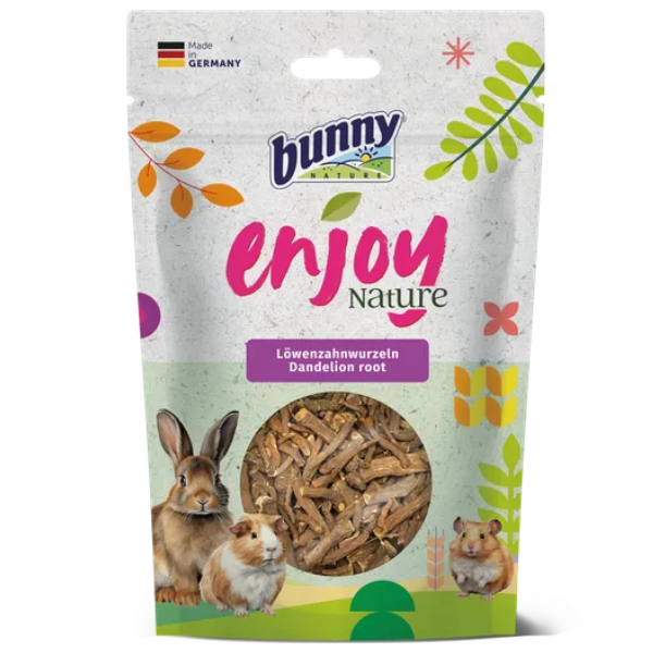 Bunny Enjoy Nature Snack per conigli - Radici di dente di leone - 100 gr - SPEDIZIONE GRATIS 1° ORDINE + scegli lo sconto BZR5 / BZR20