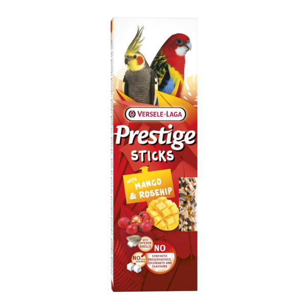 Versele Laga Stick per Parrocchetti - Mango e Rosa canina 140 gr - Mangime per uccelli