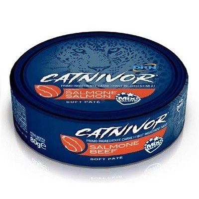 DRN Catnivor Adult Soft Patè 80 gr - Salmone Confezione da 24 pezzi