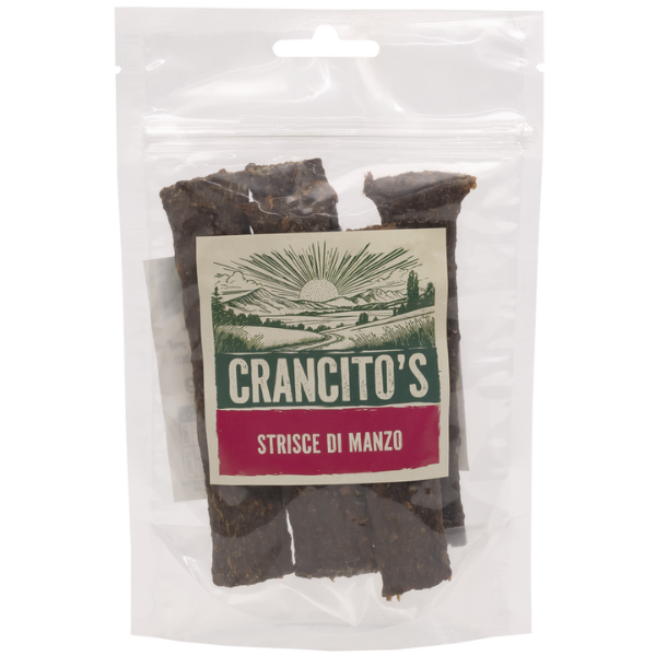 Crancito's snack naturale Dog Adult Strisce - Manzo - 80 gr