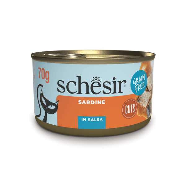 Schesir Sardine Filetti in salsa Cat Adult Grain Free 70 gr - Sardine