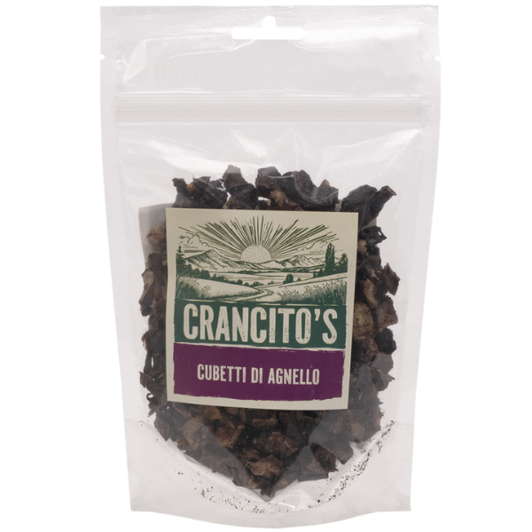 Crancito's snack naturale Dog Adult Cubetti - Agnello - 80 gr