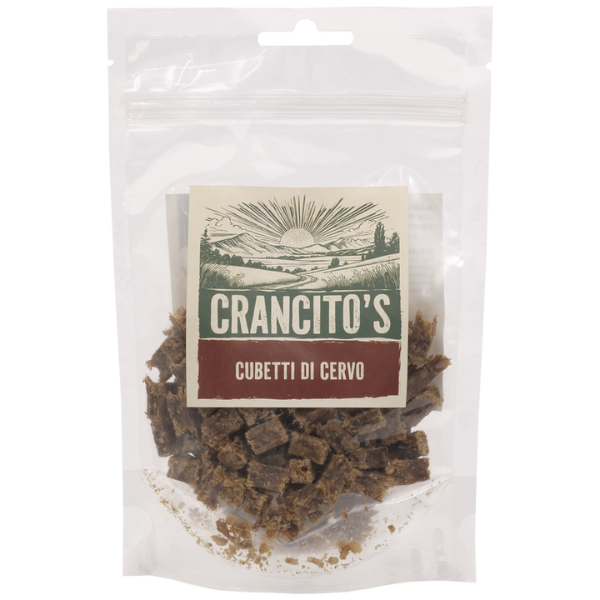 Crancito's snack naturale Dog Adult Cubetti - Cervo - 80 gr