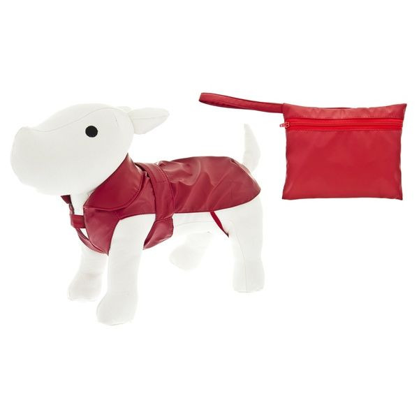 Impermeabile per cani con pochette Pocket Ferribiella - rosso-85 cm