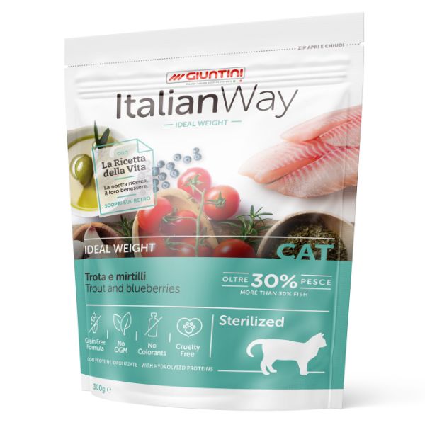 ItalianWay Cat Sterilized Trota e Mirtilli - 300 gr