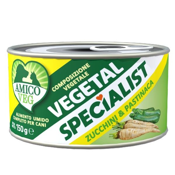 Amico Veg Specialist umido vegetale 150 gr - Zucchine e pastinaca Confezione da 12 pezzi