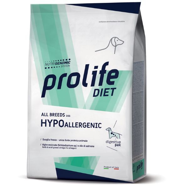 Prolife Diet Veterinary Formula Hypoallergenic All Breeds Quaglia - 2 kg