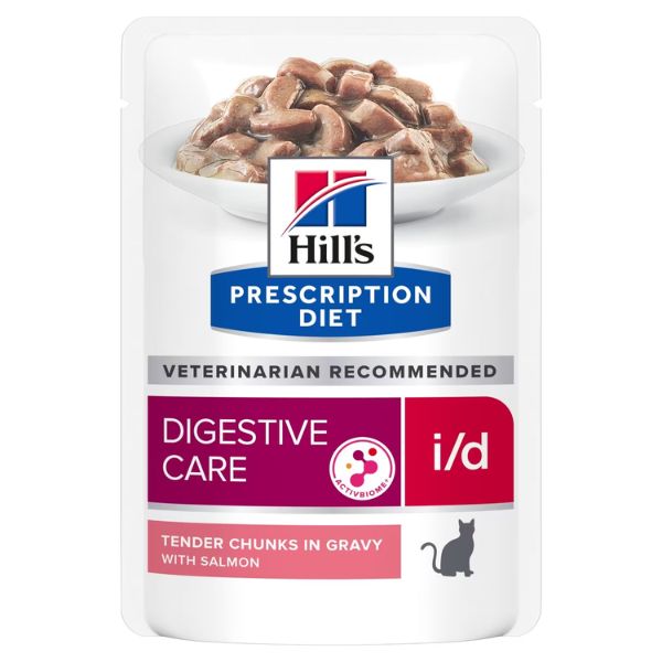 Hill's Prescription Diet i/d Teneri Bocconcini in Salsa 85 gr - Salmone Confezione da 12 pezzi