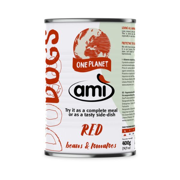 Amì Dog Cibo Umido vegetale - Red fagioli rossi e pomodori - 400 gr