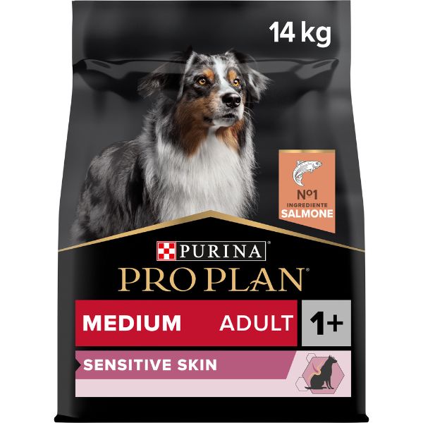 2 Sacchi → Purina Dog Pro Plan - Adult Medium Sensitive Skin, Salmone - 14 Kg