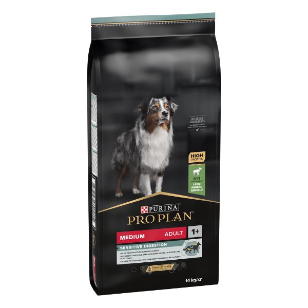 Image of Purina Pro Plan Sensitive Digestion Medium Adult Crocchette Cane Agnello - 14 kg - SPEDIZIONE GRATIS 1° ORDINE + scegli lo sconto BZR5 / BZR20010