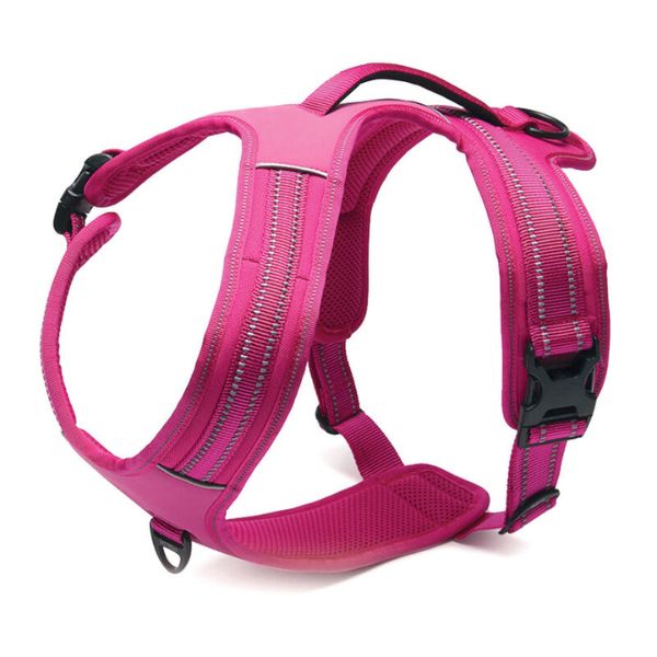 Pettorina in nylon intrecciato Sport PetUp - fucsia - taglia M: 60-72 cm