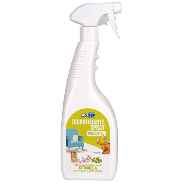 Image of Disabituante Spray per interni per cuccioli PetUp - flacone spray da 750 ml - SPEDIZIONE GRATIS 1° ORDINE + scegli lo sconto BZR5 / BZR20010