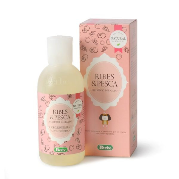 Shampoo Alla Frutta Natural Derma Pet 200 ml - Ribes e Pesca 200 ml