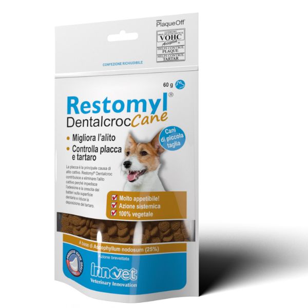 Restomyl Dentalcroc Snack per l'alitosi Innovet - Cane - 60 gr