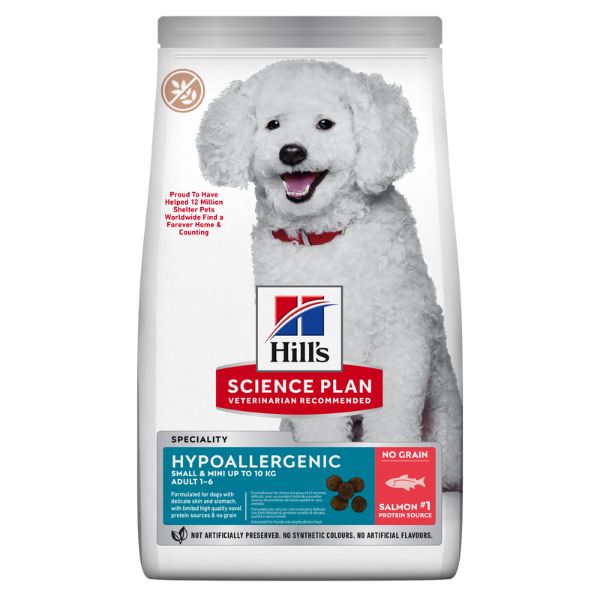 Hill's Science Plan Hypoallergenic Adult Small&Mini Dog al Salmone - 1,5 Kg