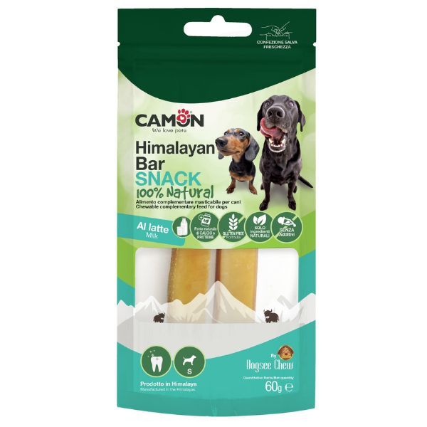 Camon Snack Barrette al latte Himalaya - Small - 60 gr