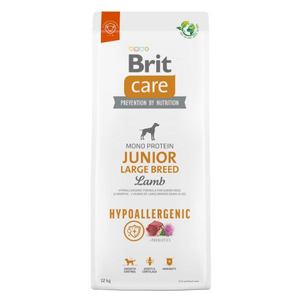 Brit Care Junior Large Breed Hypoallergenic Agnello - 12 Kg