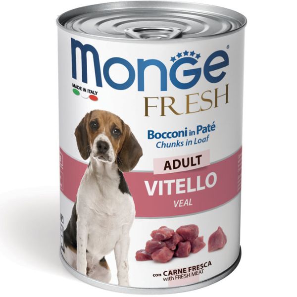 Monge Fresh Adult Patè 400 gr - Vitello Confezione da 6 pezzi