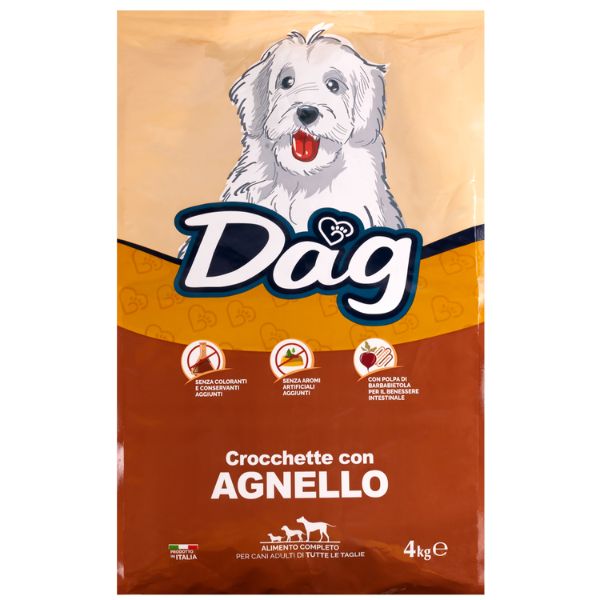 Dag Dog Adult All Breeds Agnello - 4 Kg (scadenza: 10/10/2024)