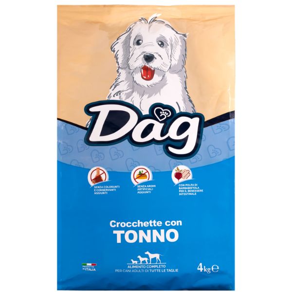 Image of Dag Dog Adult All Breeds Tonno - 4 Kg - Croccantini per cani - SPEDIZIONE GRATIS 1° ORDINE + scegli lo sconto BZR5 / BZR20010