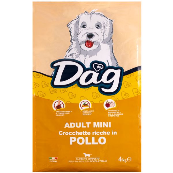 Dag Dog Adult Mini Pollo (scadenza: 19/10/2024) - 4 Kg
