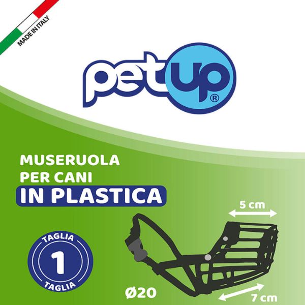 Image of Museruola per cani in plastica PetUp - Misura 1 - SPEDIZIONE GRATIS 1° ORDINE + scegli lo sconto BZR5 / BZR20010