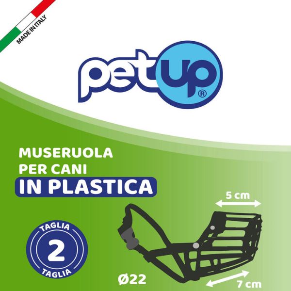 Museruola per cani in plastica PetUp - Misura 2