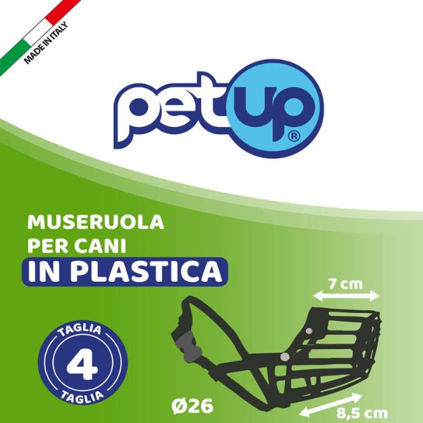 Museruola per cani in plastica PetUp - Misura 4