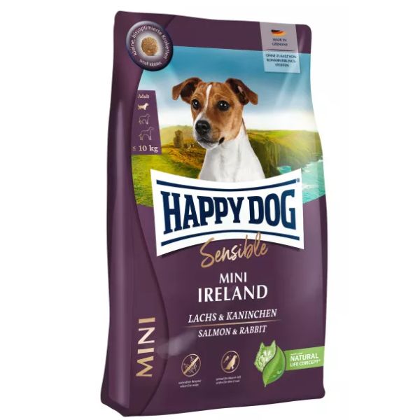 Happy Dog Sensible Mini Ireland Salmone e coniglio - 800 gr