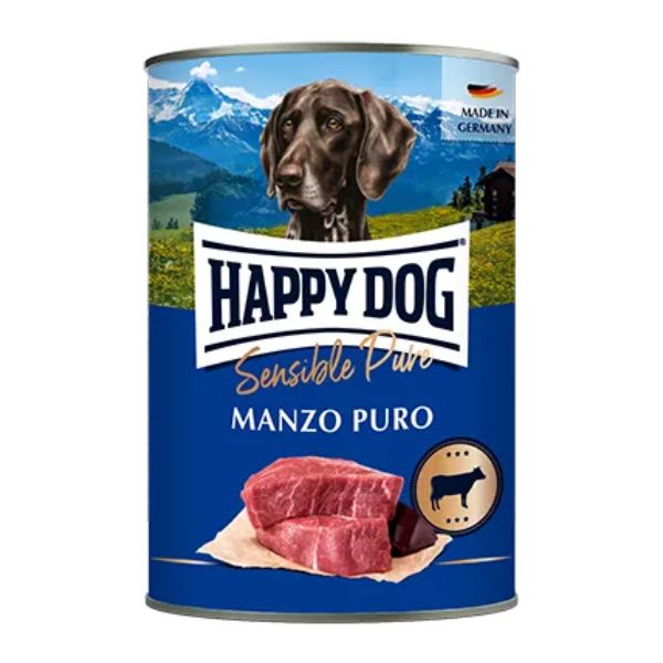 Happy Dog Sensible Pure Monoproteico Grain Free 200 gr - Manzo Confezione da 6 pezzi