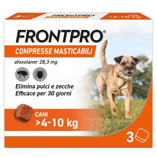 Image of Frontpro compresse antiparassitarie masticabili Frontline - Per taglia Piccola 4-10 Kg - Antiparassitario per cani - SPEDIZIONE GRATIS 1° ORDINE + scegli lo sconto BZR5 / BZR20010