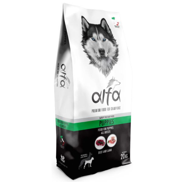 Alfa Premium Dog Food Puppies All Breeds - 20 Kg