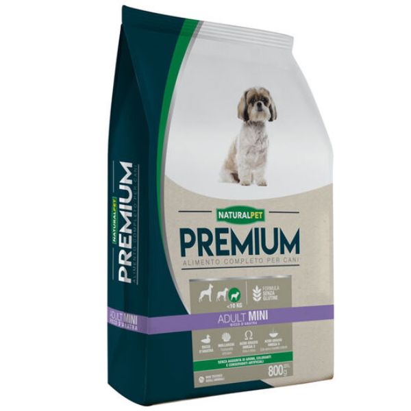 Image of NaturalPet Premium Adult Mini Anatra - 800 gr - Crocchette naturali cane - SPEDIZIONE GRATIS 1° ORDINE + scegli lo sconto BZR5 / BZR20010