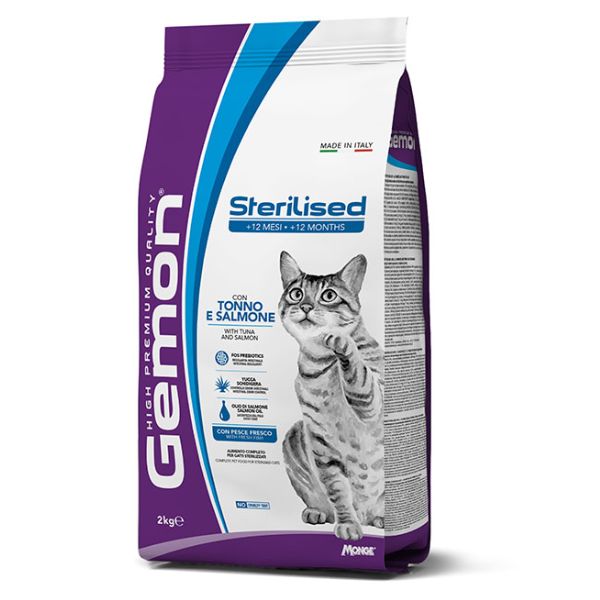 Monge Gemon Cat Sterilised con Tonno e Salmone - 2 kg