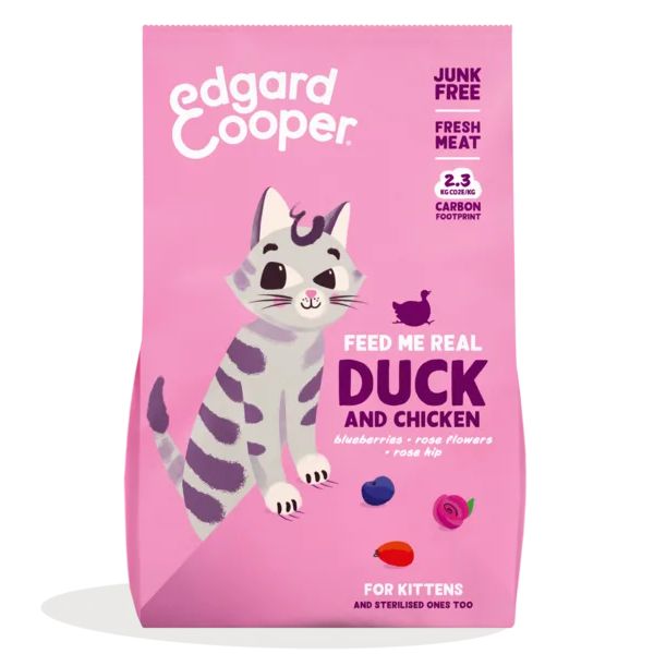 Edgard & Cooper Cat Kitten Grain Free Anatra e pollo (scadenza: 05/12/2024) - 2 Kg