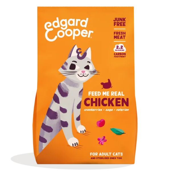 Edgard & Cooper Cat Adult Grain Free Pollo - 2 Kg