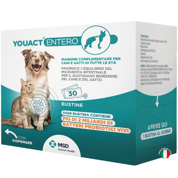 MSD YouAct Entero cane e gatto - 30 bustine da 2 gr