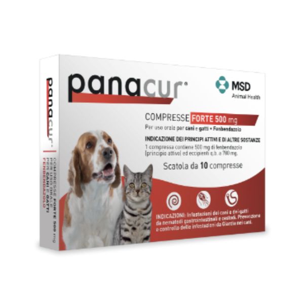 MSD Panacur Forte compresse cane e gatto - confezione da 10 compresse