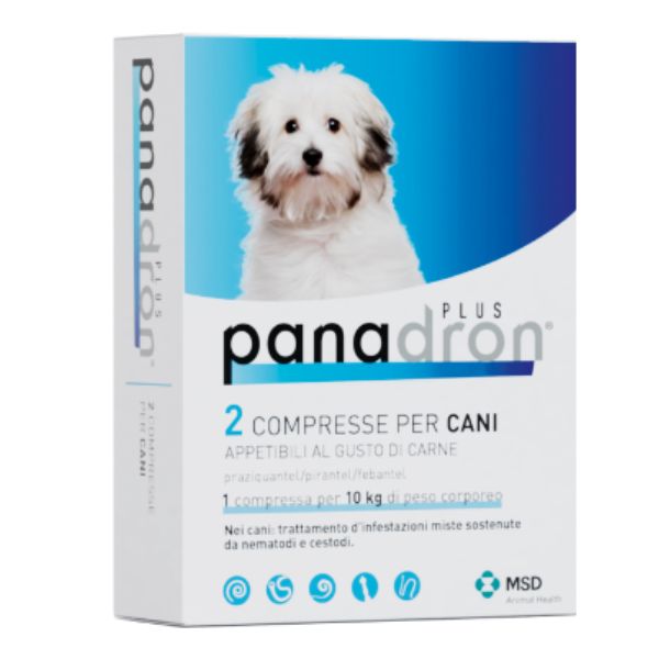 MSD Panadron Plus vermifugo compresse per cani <35 Kg - confezione da 2 compresse